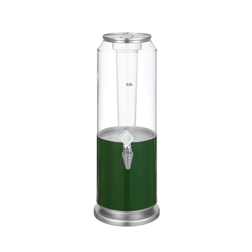 Dispensador de cerveza con núcleo de hielo y luz LED, dispensador de bebidas de mesa de 3 L para el hogar, bar y fiestas