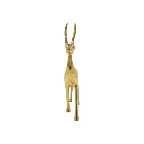 Image of Brass Deer Statue | Weight - 840 Gram Approx | Vastu Shastra & Feng Shui Remedies | Home Decor | Vastu Remedy | Size- 9 Inch | Pack of 1