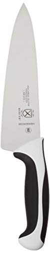 Image of Mercer Culinary Millennia 8-Piece Knife Roll Set, White Handles