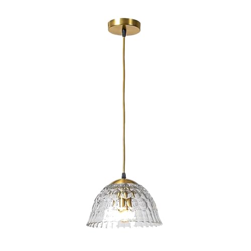 Lámpara de techo dorada YSJNGF candelabro vintage colgante de cristal salón