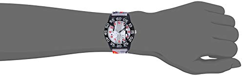 Image of Red Balloon Kids' Plastic Time Teacher Analog Quartz Nylon Strap Watch