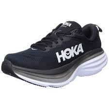 HOKA Women's Bondi 8 Sneaker, Black-White, 7 - Main Image