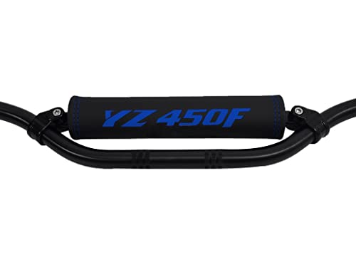 Coussin de barre transversale Yamaha YZ450F avec logo bleu pour guidon moto cross