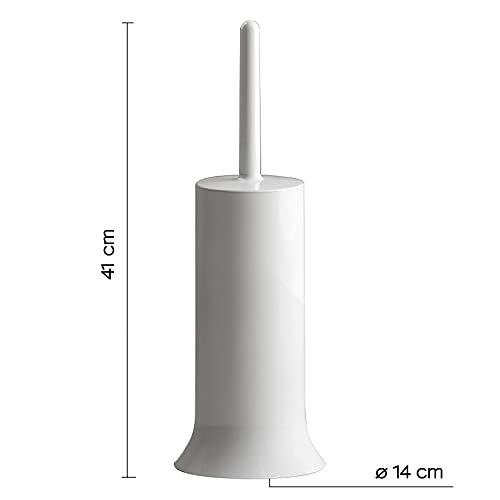 Gedy G-Peter Toilet Brush White, Dimensions and Weight: 41 x 14 x 14 cm & 0.3 kg, Toilet Brush Made of Thermoplastic Resins - Image 2