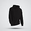 Mellor Design Plain Pullover Hoodie Hooded Top Unisex Mens Ladies Hooded Sweatshirts Black, M #2