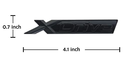 Image of 1PCS XDrive X Drive Badge Decal Car Fender Side Trunk Rear Body Emblem Sticker Replacement for Xtreme (Gloss Black)
