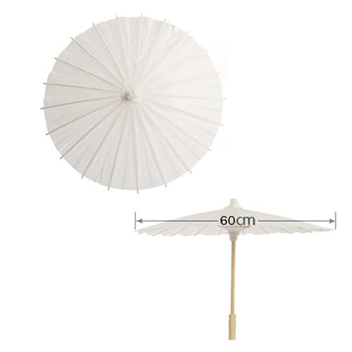 Papier parasol parapluie de mariage 18 pièces en bois léger 60cm - 8