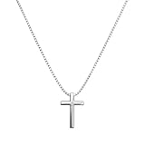LQUYTA 1 Pieza Inicial 925 Plata Collar Cruz Mujeres Collar Plata Pura Cadena Hueso Collar Clavícula