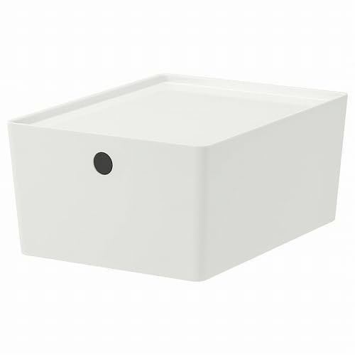 IKEA �C�P�A �ӂ��t���{�b�N�X �z���C�g 26x35x15cm m29561199 KUGGIS �N�b�M�X