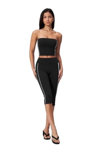 Legging 3/4 taille haute et brassière sport effet sculptant color-block