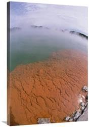 24 x 36 in. Volcanic Mineral Lake, Champagne Pool, Rotorua, New Zealand Art Print - Tui De Roy