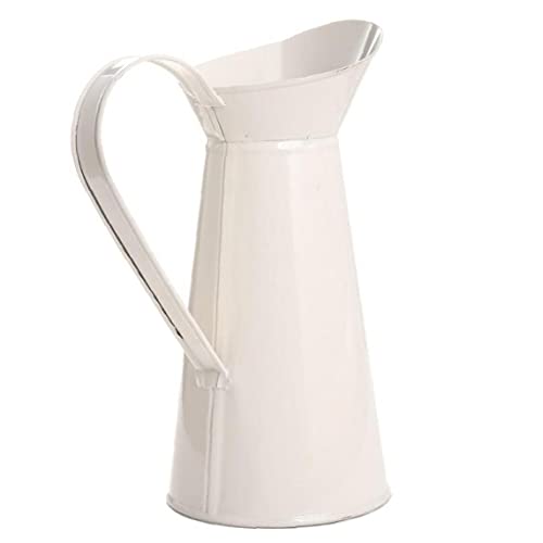 Vase en métal shabby chic cream incassable pour remplacer les vases fragiles