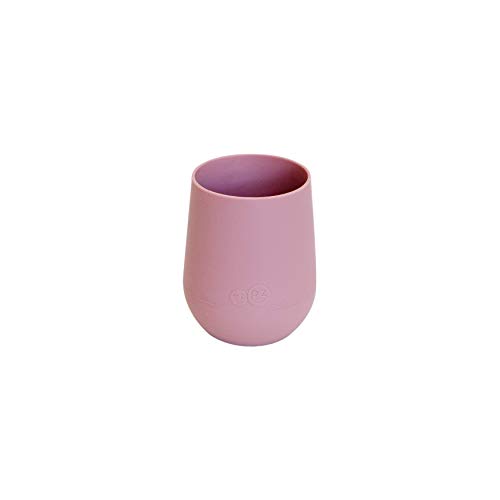 Image of ez pz Mini Cup - 100% Silicone Cup for Toddlers - Designed by a Pediatric Feeding Specialist - 12 Months+ (Blush)