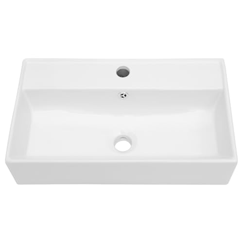Couoko 21 x 12 Inch Wall Mounted Bathroom Sink Rectangle