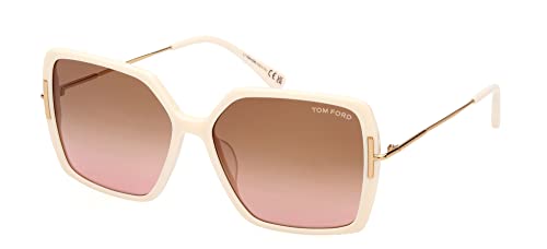 Tom Ford JOANNA FT 1039 Ivory/Brown Shaded 59/15/140 women Sunglasses
