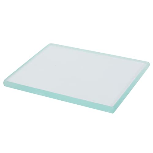 Gehärtetes Lederpolierglas, 130 x 100 x 8 mm, Burnisher Slicker-Bastelwerkzeuge aus Leder, Bastelwerkzeug aus Leder für Glasblock-Lederglättungstechniken