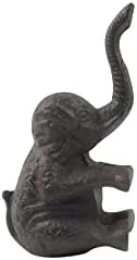 Handcrafted Nautical Decor Cast Iron Elephant Metal Door Stop 8"
