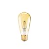 OSRAM 1906 Vintage Edition, E27-bas, gyllene glas ,Varmt vitt (2400K), 725 Lumen, ersätter 55W-belysningsmaterial dimbar, 2-Pack #2