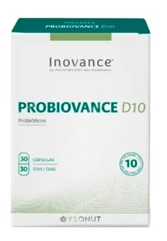 Probiovance D10, Probióticos, 30 Cápsulas, Suplemento con 10 Cepas Probióticas