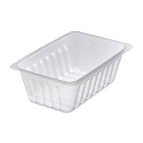 D-Work 250 Barquettes Charcutières 375cc de 13,8 x 9 x 4,6 cm - Emballage Pro Fraîcheur - Transparent Alimentaire
