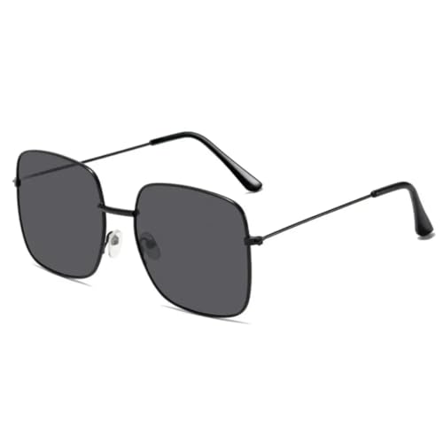Lunettes de soleil en métal contre la fatigue visuelle grande monture anti-UV et design fin