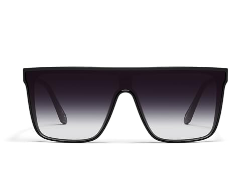 QUAY Polarized Shield Lenses with UV Protection, Oversized Sunglasses