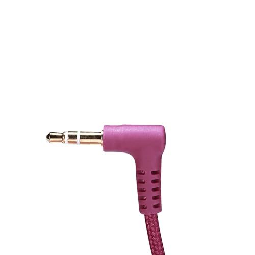 Image of noot products K33 Kids Headphones Wired 3.5mm Jack, Foldable, Plum | Stereo Tangle-Free 5ft Long cord, Plug-in, On-Ear Headset for Children, Boys, Girls, iPad, School, Kindle, Travel, Plane