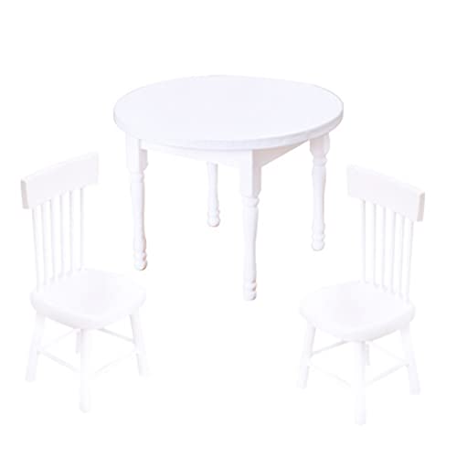 Altsuceser Kit de Table Miniature kit en Bois Miniature Table de Table de Table de Chaise de poupée de poupée Sets Cover