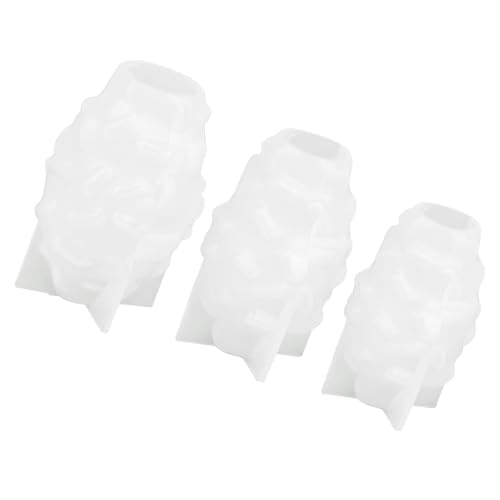 YiQinzcxg Molde de silicona 3D hecho a mano para decoración de escritorio de mesa, 3 piezas
