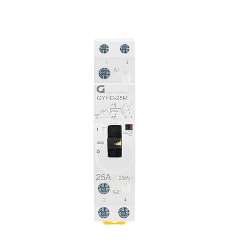 Contacteur modulaire 2P 25A 220V pour forcer manuellement vos circuits