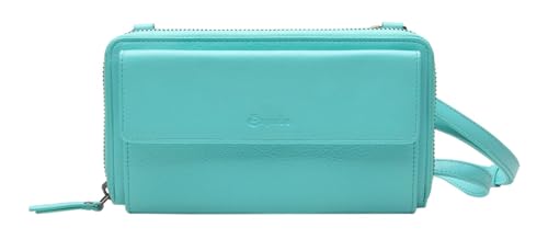 Esquire Peru Phone Wallet Bag Turquoise : sacoche de téléphone et portefeuille
