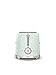 Smeg TSF01PGUK 2 Slice Toaster, Extra Wide Slots, 3 Pre-Set Options, 950W, Pastel Green