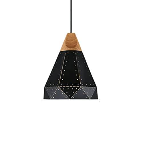 Luminaire suspendu noir industriel pour cuisine et bar