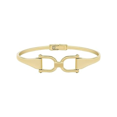 Fossil Women's Gold-tone Stainless Steel Bangle Cover