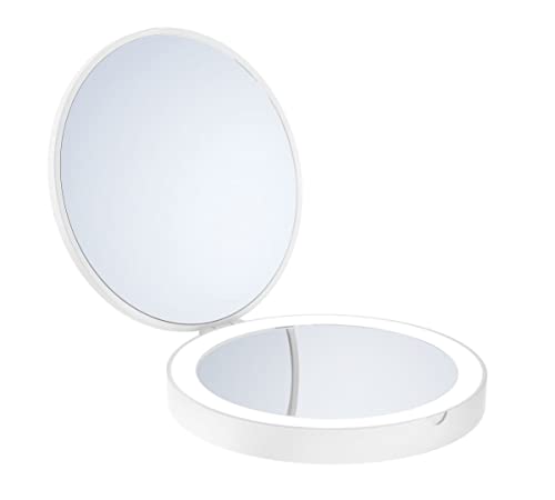 Viaje Smedbo FX327 - Espejo cosmético (120 mm), color blanco Cover