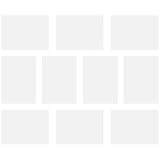 SHERCHPRY 10 Stück Epoxidharz Kunststoffplatten 0,3mm Transparent Schutzfolie für Resin Basteln und Selbstgemacht Schmuckherstellung