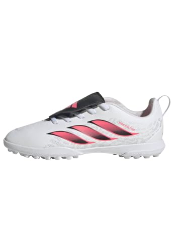 Botas de fútbol para niños con cordones elásticos adidas, calzado turf fácil de poner