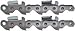 2 Pack Oregon 11BC096E 11BC Harvester Chipper Chain 3/4