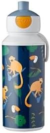 Mepal - Drinking Bottle Pop-up Campus - Drinking Bottle - Leak Proof Drink Bottle For School - BPA-free & Dishwasher Safe - 400 ml - Jungle.