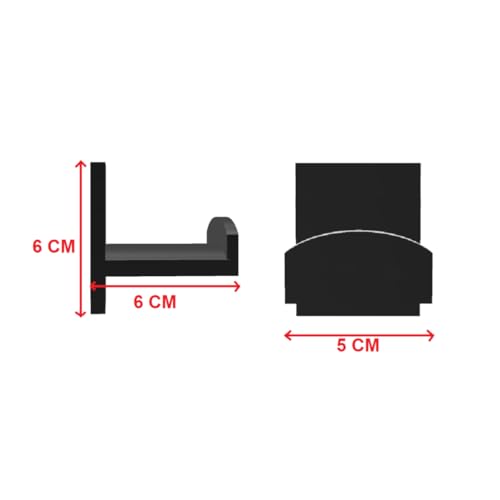 Image of Self-Adhesive Wall-Mount Headphone & Headset Stand | Sleek Black Wall Organizer for Home, Office & Gaming Setups