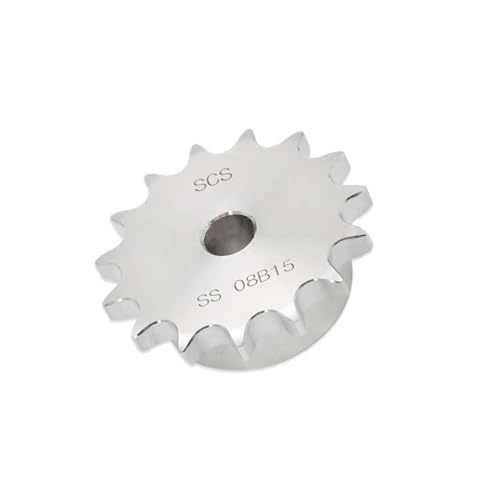Bevel Gear Pinion Hardware Mechanical 10-25 Teeth Chain Gear Steel Pitch 12.7mm Industrial Sprocket Wheel 08B Chain Drive Sprocket(21 Teeth)