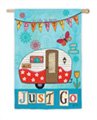 Gifted Living Garden Sublimation Printed Suede Just Go Flag, 18