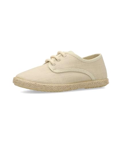 Pekes Zapato Blucher Yute Lino Niño - 32, Beige Pekes Zapato Blucher Yute Lino Niño - 32, Beige