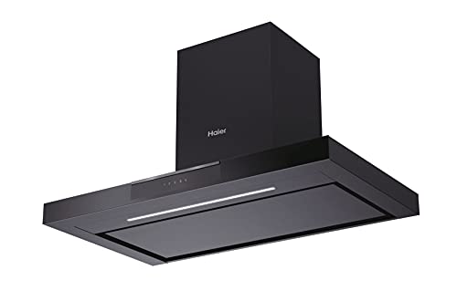 Haier-I-Clean-Series-4-HATS9DCS56B-Campana-extractora-90cm-Potencia-746-m3h-Motor-250W4-Velocidades-Silenciosa-48-db-Filtros-carbono-y-Antigrasa-Luz-LED-Clase-A-Cristal-Negro