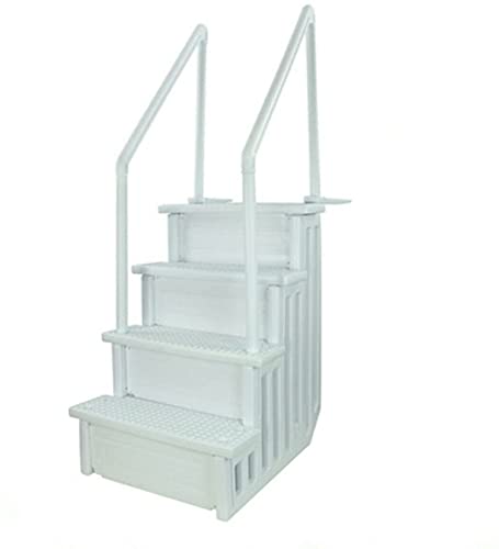 Escalera antideslizante para piscina sobre suelo 28" miniatura 1