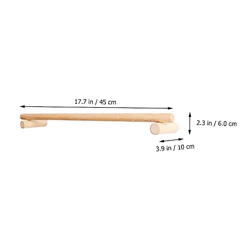 Support simple mural solide en bois hêtre LIFKOME 45 cm pour rangement serviettes