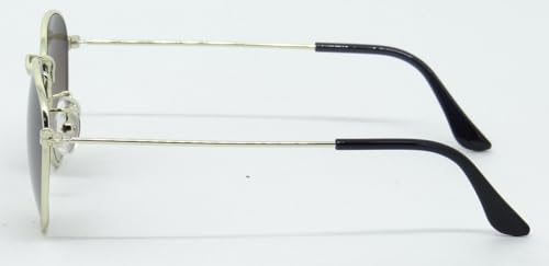 Óculos de Sol Redondo Unissex Polo London Club com lente UV400 contém Case Couro ECO (Dourado com le