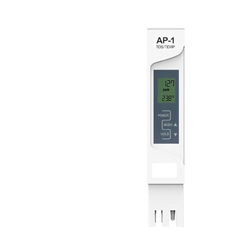 Medidor de pH digital, Medidor Digital EC de 0~9999us, conductividad del agua potable, probador de sólidos disueltos for acuario hidropónico, medición de líquidos nutrientes para agua del hogar, hid