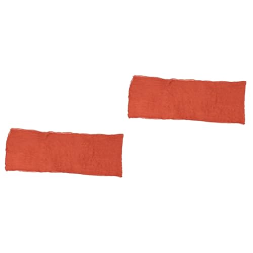 2 Pièces Chemin de table plissé Scrims nappe rose fuschia décor - Chemin de table vintage - Chemin de table en lin décoration de nappe rustique nappe rustique pour la fête PRETYZOOM