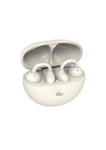 Image of Air Clips-Echo Wireless Open Ear Earbuds with Clip Design, Up-to 40H Playtime, ENC,13mm Driver, BTv5.4 Touch Control (White)